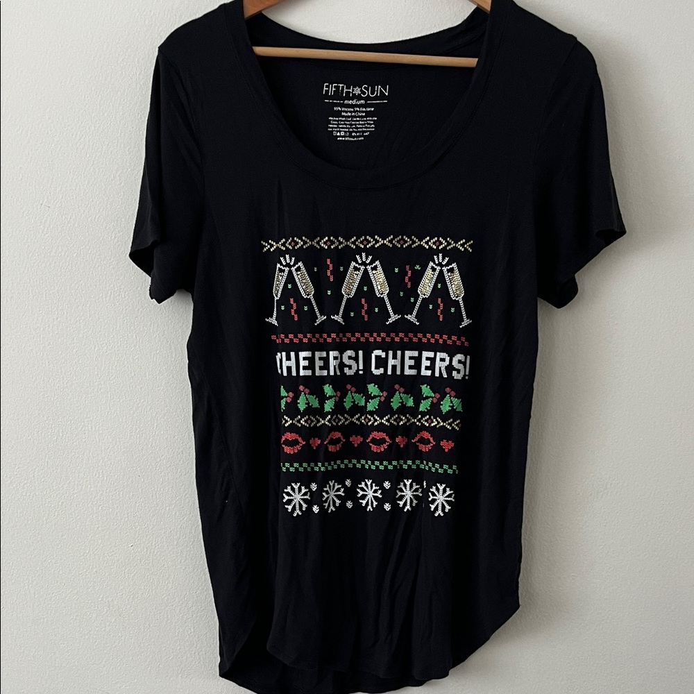 🎄Fifth Sun Holiday Cheers Graphic Tee